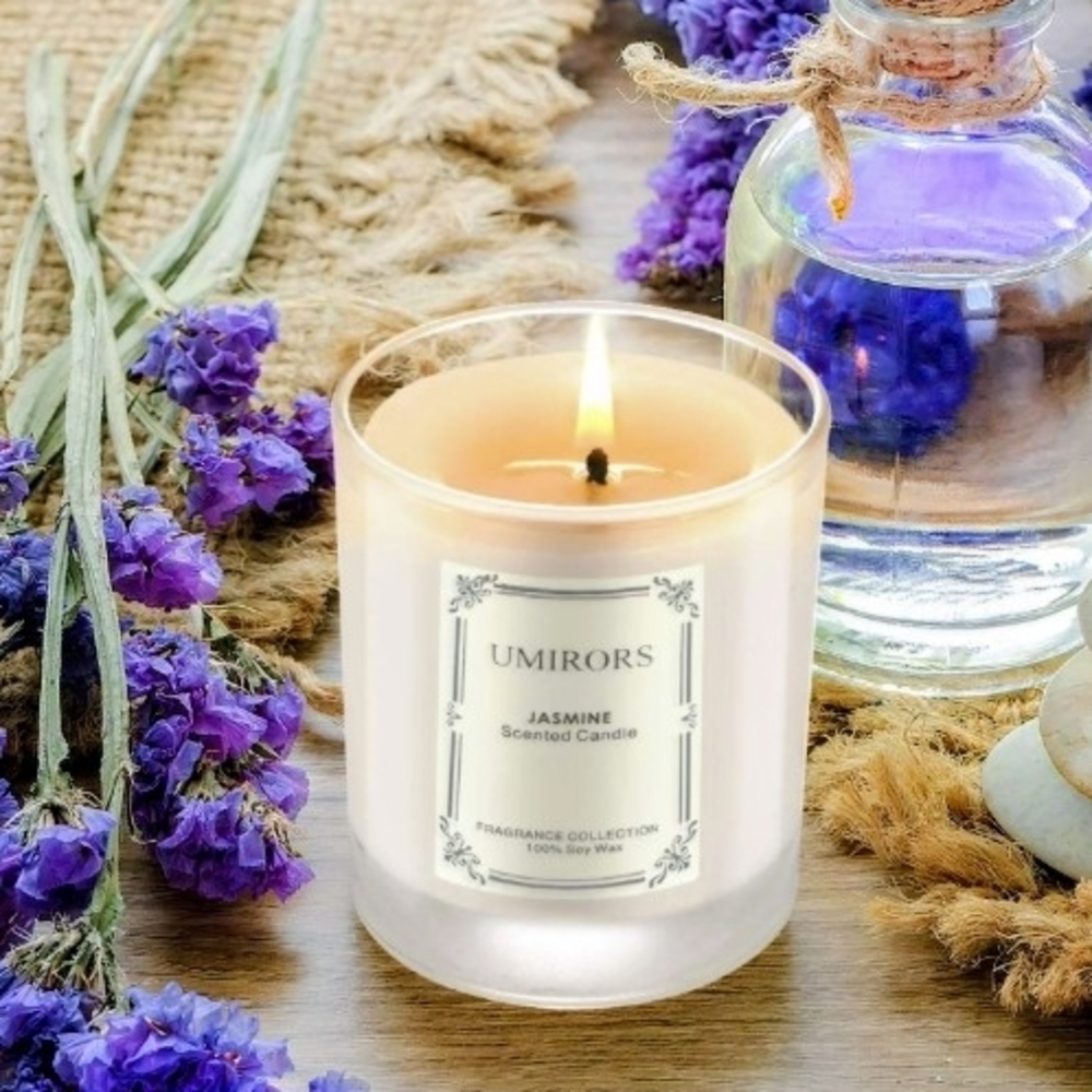 Vanilla Scented Candle -🤍💙